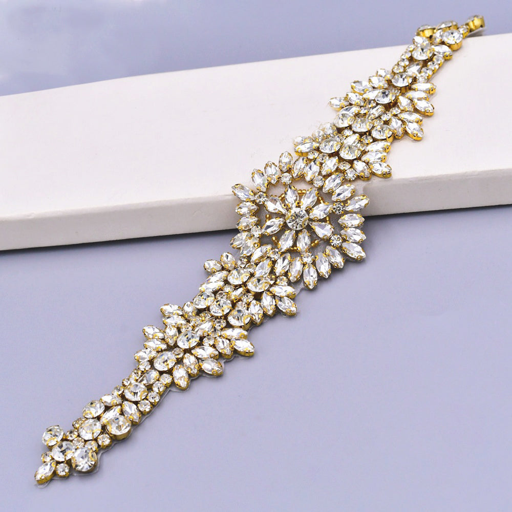 Crystal rhinestone applique is a beautiful touch for the big days ...